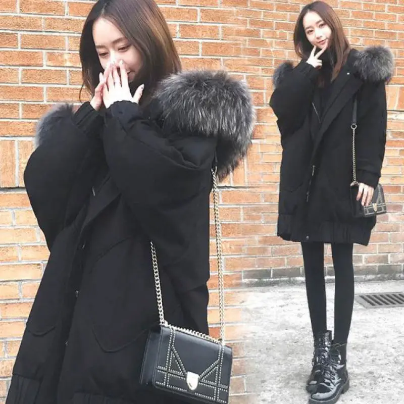 Winter Jacket Women Plus Size 4XL Cotton-padded Coat 2020 New Loose Hooded Fur Collar Thick Parkas Female Wadding Clothing Y647
Winter Jacket Women Plus Size 4XL Cotton-padded Coat 2020 New Loose Hooded Fur Collar Thick Parkas Female Wadding Clothing Y647