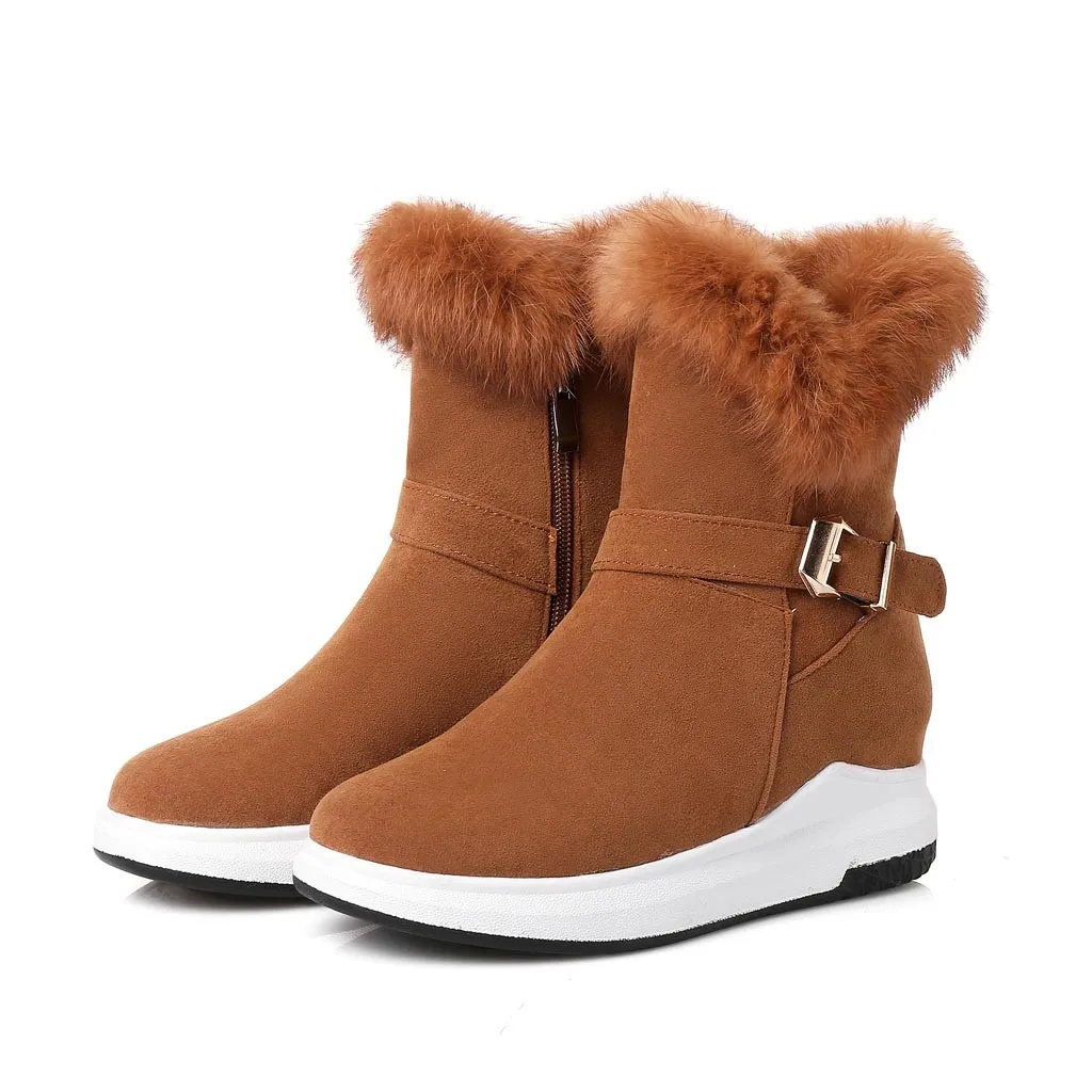 New Fashion Woman Winter Snow Boots Female Elegent Flock Shoes Short Boot Ladies Platform Solid Zipper Warm Ankle Boots
New Fashion Woman Winter Snow Boots Female Elegent Flock Shoes Short Boot Ladies Platform Solid Zipper Warm Ankle Boots