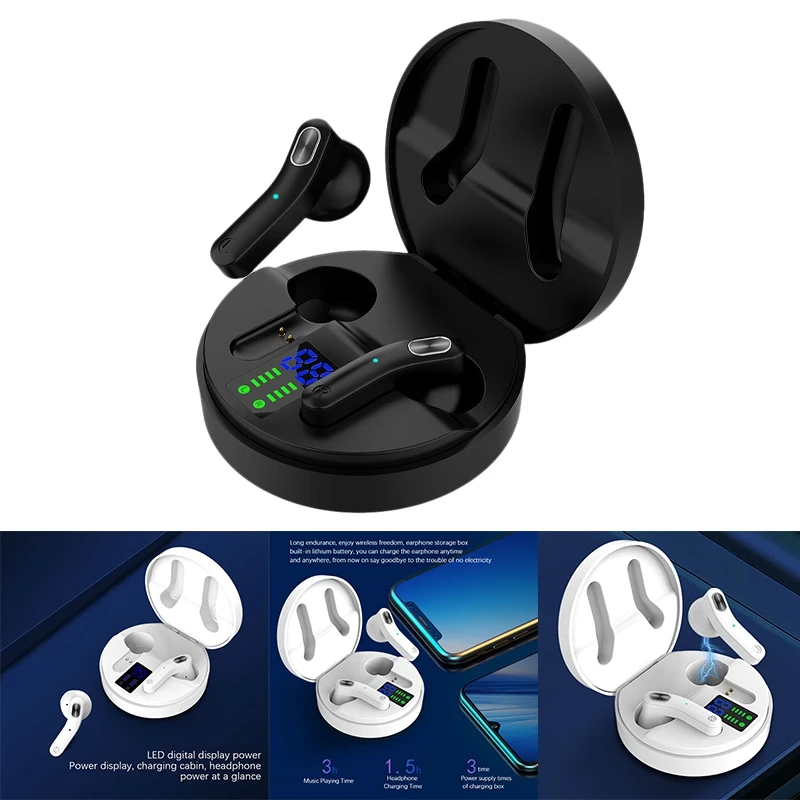 H26T Bluetooth Headset Noise Reduction HD Call TWS 5.0 Wireless Headset IPX5 Waterproof Contact Bluetooth Earbuds
H26T Bluetooth Headset Noise Reduction HD Call TWS 5.0 Wireless Headset IPX5 Waterproof Contact Bluetooth Earbuds