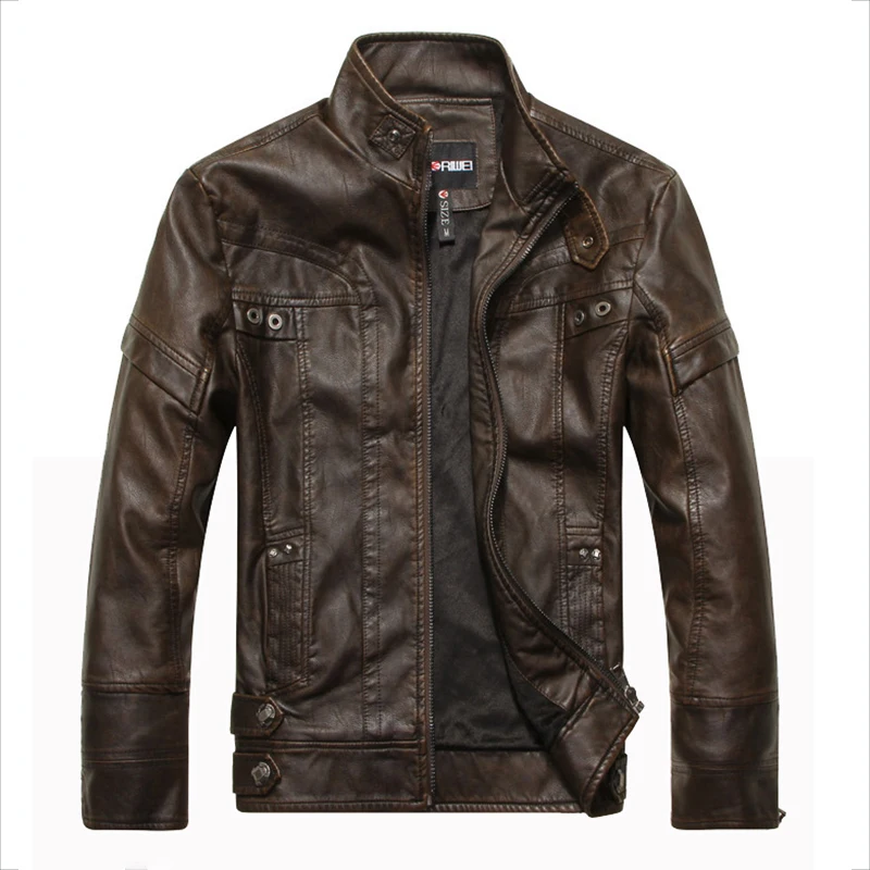 E-BAIHUI PU Jacket Motorcycle Men's Faux Leather Outerwear Fashion Trend Slim Fit Cycling Windbreaker Casual Coat Streetwear
E-BAIHUI PU Jacket Motorcycle Men's Faux Leather Outerwear Fashion Trend Slim Fit Cycling Windbreaker Casual Coat Streetwear