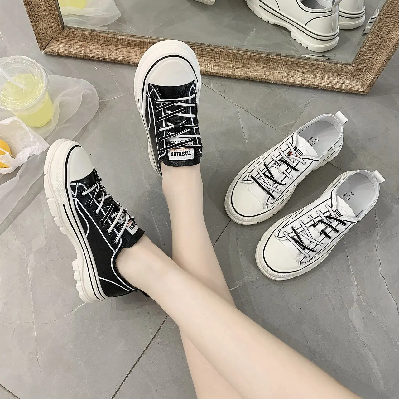 Women's Sneakers Genuine Leather Shoes Woman Lace- Up Flats Female Casual Solid Flats Shoes
Women's Sneakers Genuine Leather Shoes Woman Lace- Up Flats Female Casual Solid Flats Shoes