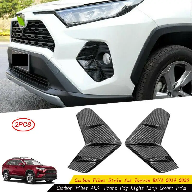 1 Pair ABS Carbon Fiber Front Fog Light Cover Molding Trims For RAV4 2019-2021 Car Spare Part Accessories
1 Pair ABS Carbon Fiber Front Fog Light Cover Molding Trims For RAV4 2019-2021 Car Spare Part Accessories
