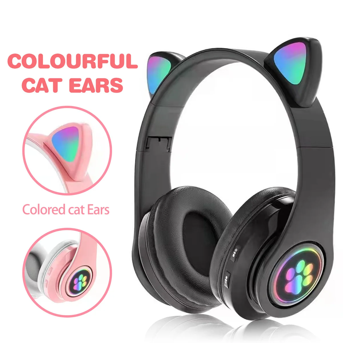B39 Wireless Bluetooth 5.0 Headphones Over Ear Headset With Breathing Light Mic HIFI Bass Stereo Music Earphone Support TF Card
B39 Wireless Bluetooth 5.0 Headphones Over Ear Headset With Breathing Light Mic HIFI Bass Stereo Music Earphone Support TF Card