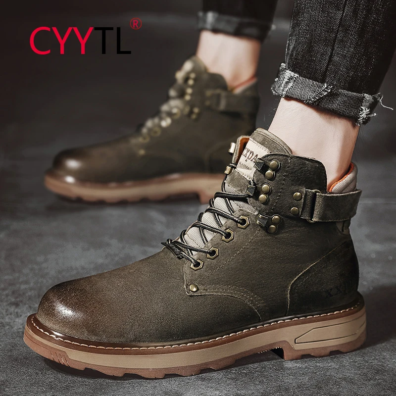 CYYTL Winter Steel Toe Cap Men's Safety Work Ankle Boots Waterproof Hiking Proof Protective Shoes Non Slip Botas Militares
CYYTL Winter Steel Toe Cap Men's Safety Work Ankle Boots Waterproof Hiking Proof Protective Shoes Non Slip Botas Militares