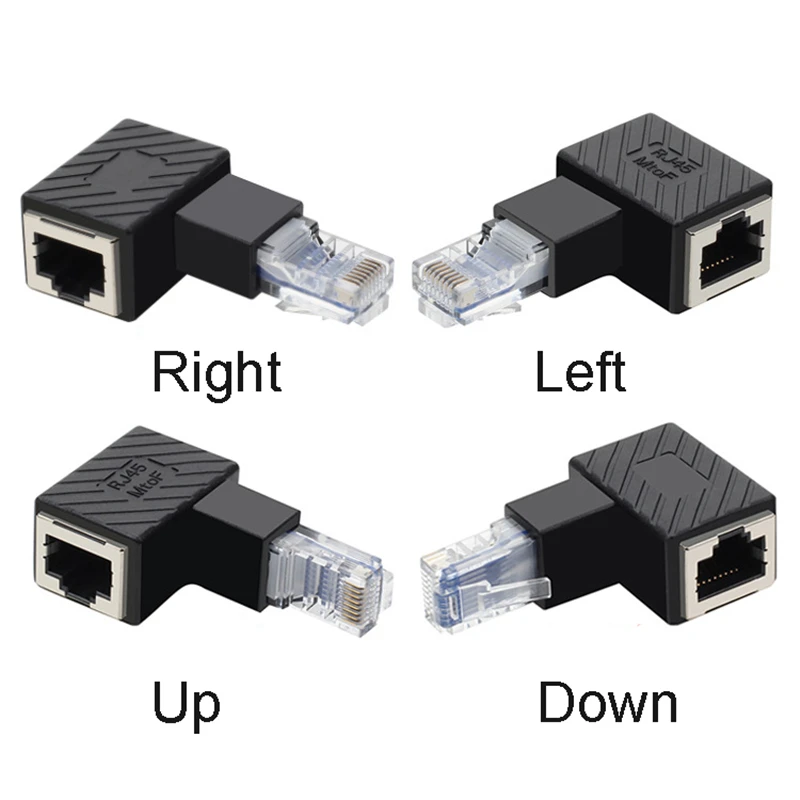 Адаптер-удлинитель кабеля сети Cat5 24 шт. 90 градусов | Компьютеры и офис