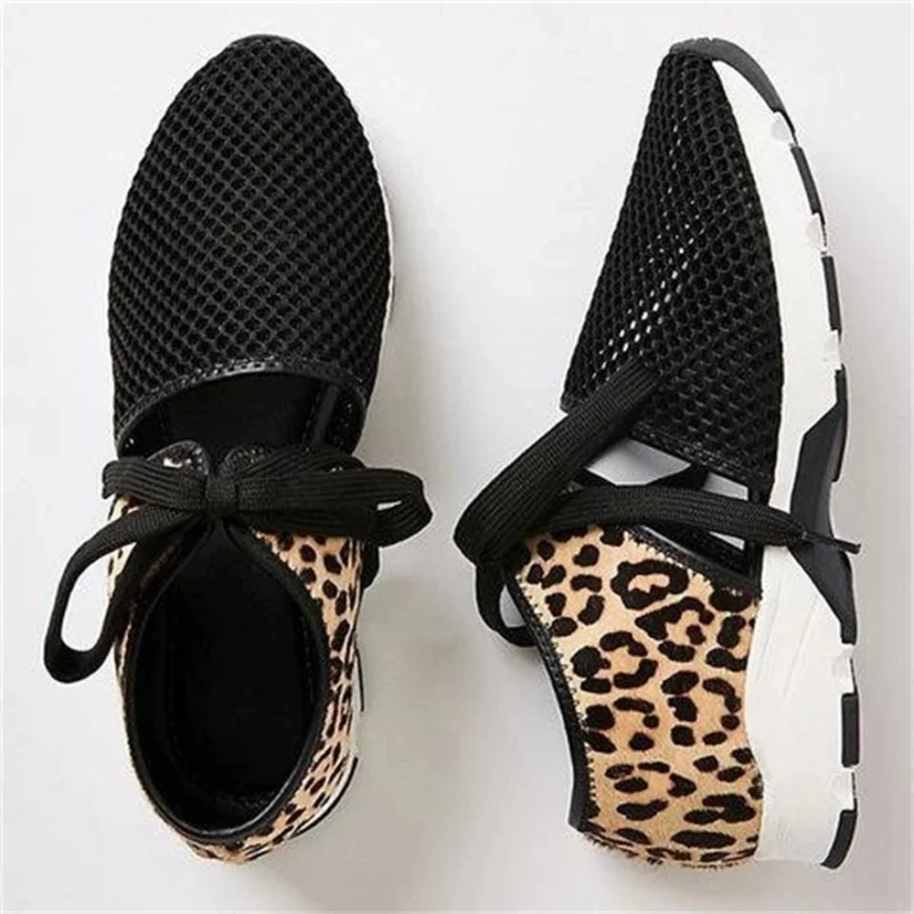 Summer Breathable Sneakers Women 2021 New Mesh Leopard Print Ladies Lace Up Casual Shoes Female Sport Comfortable Sandals
Summer Breathable Sneakers Women 2021 New Mesh Leopard Print Ladies Lace Up Casual Shoes Female Sport Comfortable Sandals