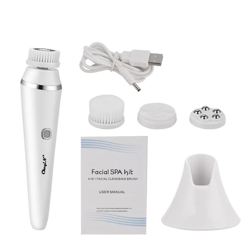 USB Rechargeable Electric Silicone Facial Cleansing Brush Sonic Face roller Massager Blackhead Remover Pore Cleaner Face Washing
USB Rechargeable Electric Silicone Facial Cleansing Brush Sonic Face roller Massager Blackhead Remover Pore Cleaner Face Washing