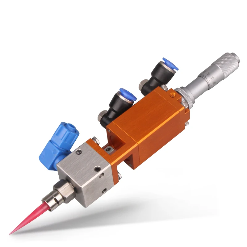 MY405 Micrometer Dispensing Valve Thimble Type Single Gas Control Micro Spit Out Yellow Glue Water Glue Alcohol Valve
MY405 Micrometer Dispensing Valve Thimble Type Single Gas Control Micro Spit Out Yellow Glue Water Glue Alcohol Valve