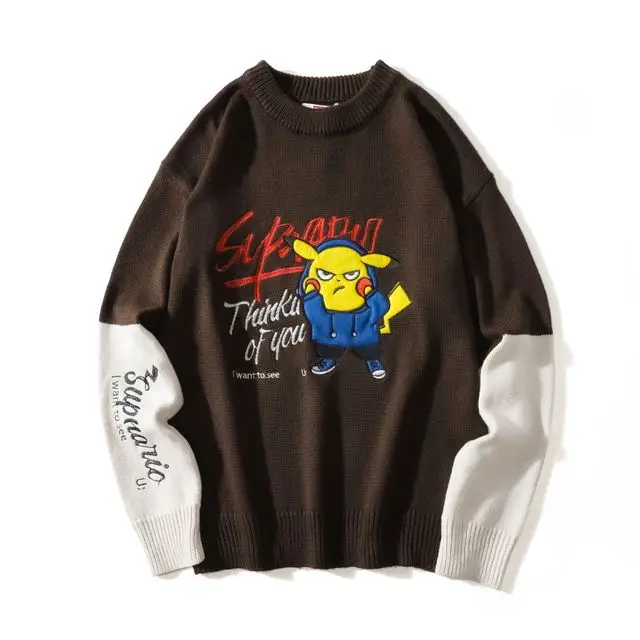Japan kawaii animation tide round collar loose sweater men/women cartoon pattern personality matching color long sleeve sweater
Japan kawaii animation tide round collar loose sweater men/women cartoon pattern personality matching color long sleeve sweater