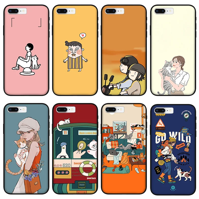 Cat and man Silicone phone case for Huawei Honor 50 20 30 10 Lite Pro, TPU case for Honor 8X 8C 8A 9 9X 9S
Cat and man Silicone phone case for Huawei Honor 50 20 30 10 Lite Pro, TPU case for Honor 8X 8C 8A 9 9X 9S