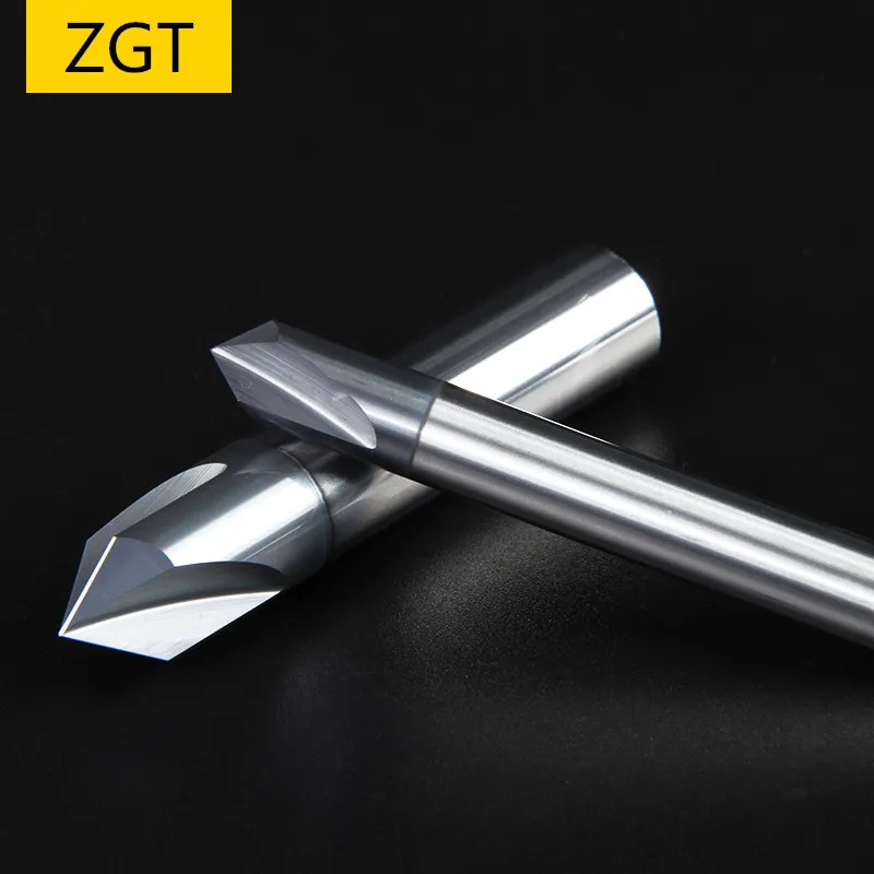 ZGT Chamfering Milling Cutter 60 90 120 Degree Coated 3 Flute 3mm 4mm 6mm 8mm 10mm 12mm Carbide Metal Milling Chamfer End Mills
ZGT Chamfering Milling Cutter 60 90 120 Degree Coated 3 Flute 3mm 4mm 6mm 8mm 10mm 12mm Carbide Metal Milling Chamfer End Mills