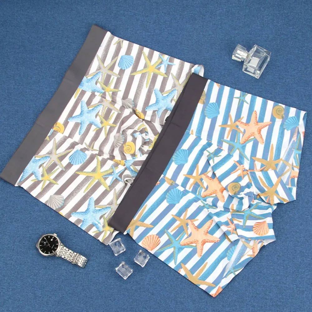 L-3XL Large Size Ice Silk Men's Plus Size Underwear Digital Printing Modal Breathable Flat Pants Antibacterial Big Boxer Shorts
L-3XL Large Size Ice Silk Men's Plus Size Underwear Digital Printing Modal Breathable Flat Pants Antibacterial Big Boxer Shorts