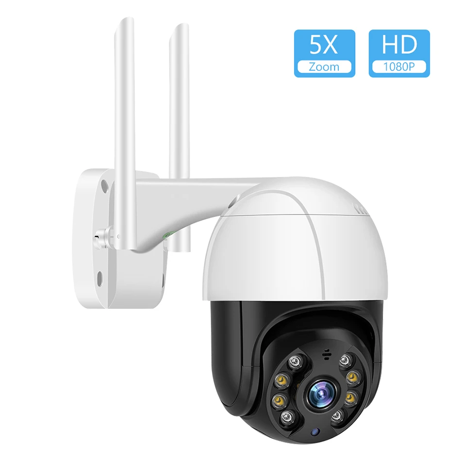 

Наружная PTZ-камера видеонаблюдения, 1080P, 2 МП, водонепроницаемая, с Wi-Fi, ночным видением, двухканальным аудио и дистанционным управлением