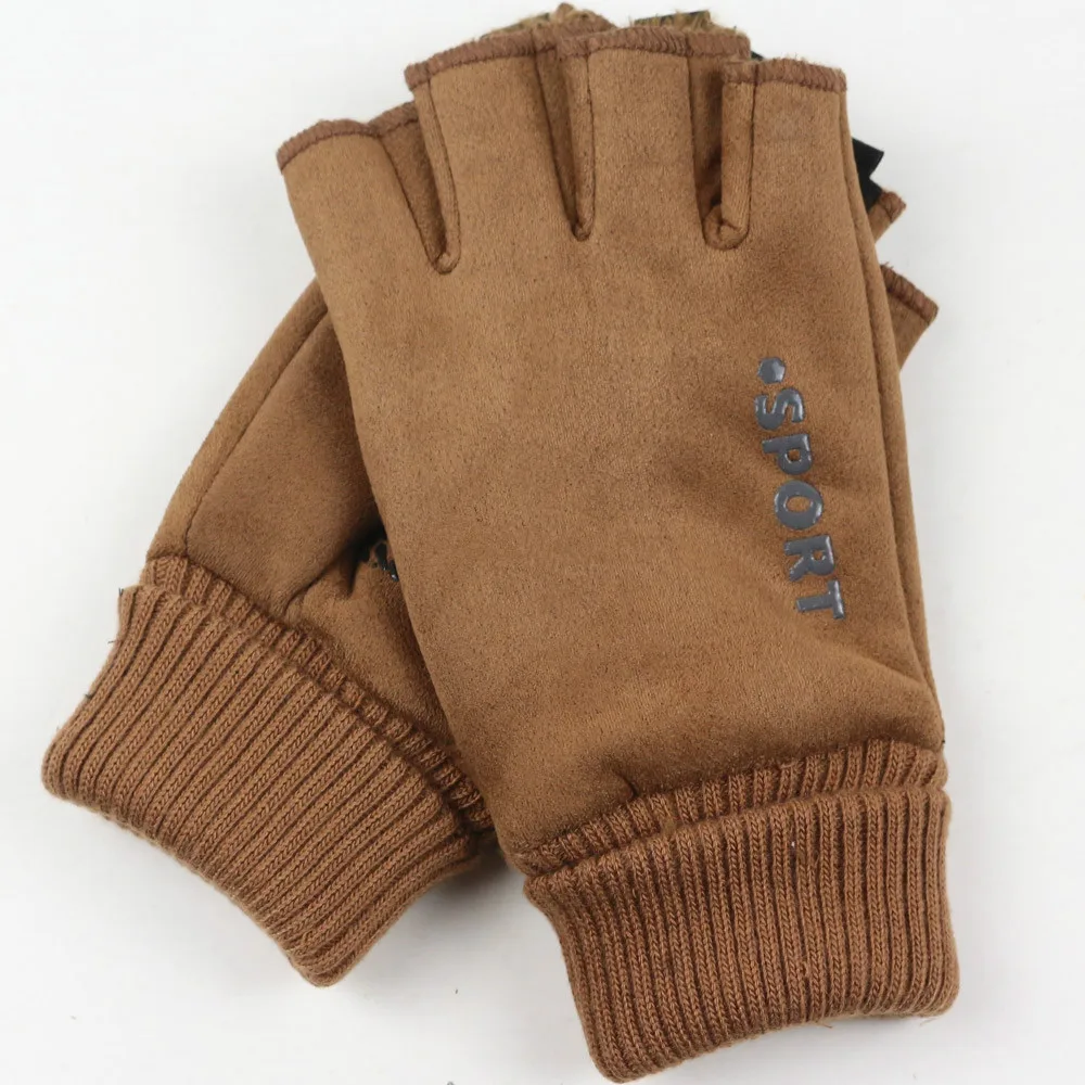 Winter Gloves Fingerless Men Women Warm Plus Velvet Gloves Half Finger Suede Driving Mittens Riding Bicycle Fingerless Gloves
Winter Gloves Fingerless Men Women Warm Plus Velvet Gloves Half Finger Suede Driving Mittens Riding Bicycle Fingerless Gloves