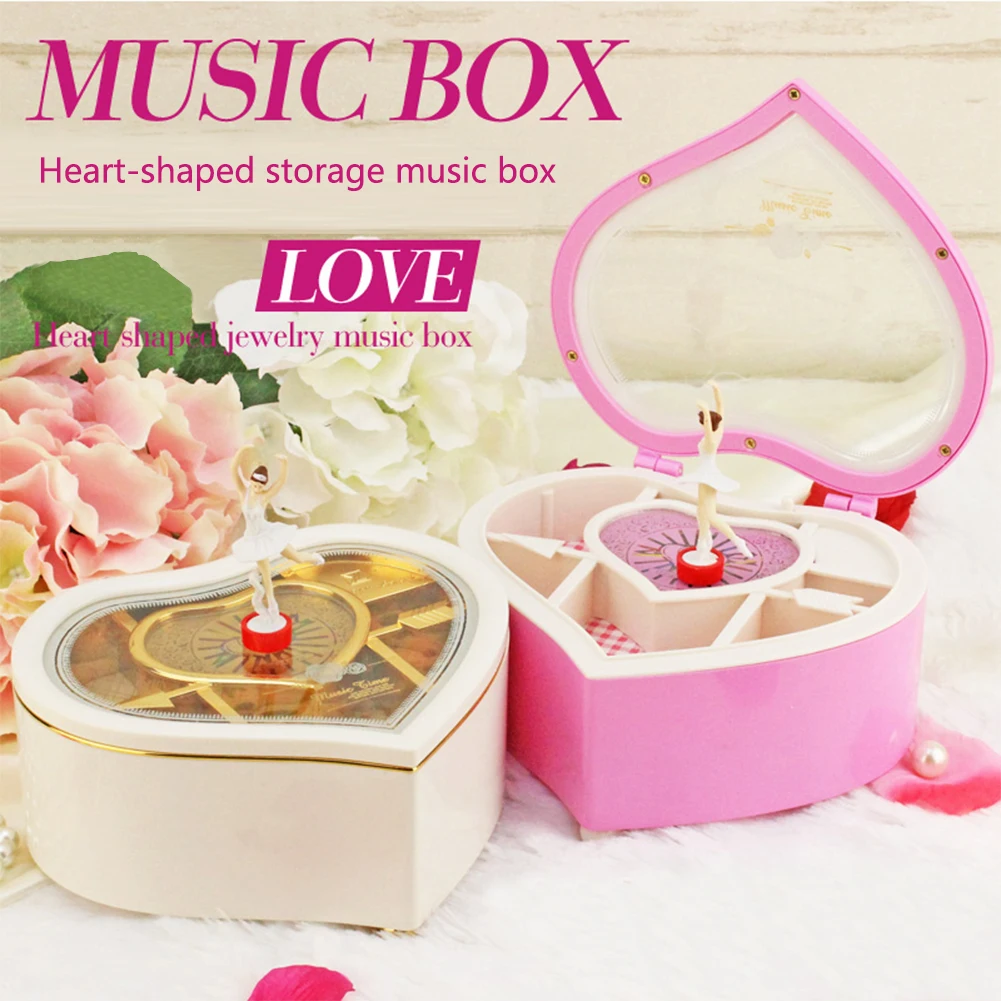 Music Box Romantic Love Heart Shaped Hand Cranked Plastic Metal Ballerina Musical Boxes Ornaments Birthday Gift Home Decoration
Music Box Romantic Love Heart Shaped Hand Cranked Plastic Metal Ballerina Musical Boxes Ornaments Birthday Gift Home Decoration