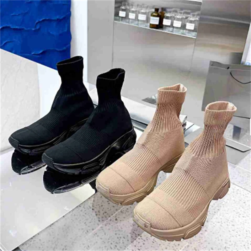 Sock Women Boots Ankle Female Shoes Platform Botas De Mujer Knitting Breathable Boots High Quality Luxury Brand Bottine Femme
Sock Women Boots Ankle Female Shoes Platform Botas De Mujer Knitting Breathable Boots High Quality Luxury Brand Bottine Femme