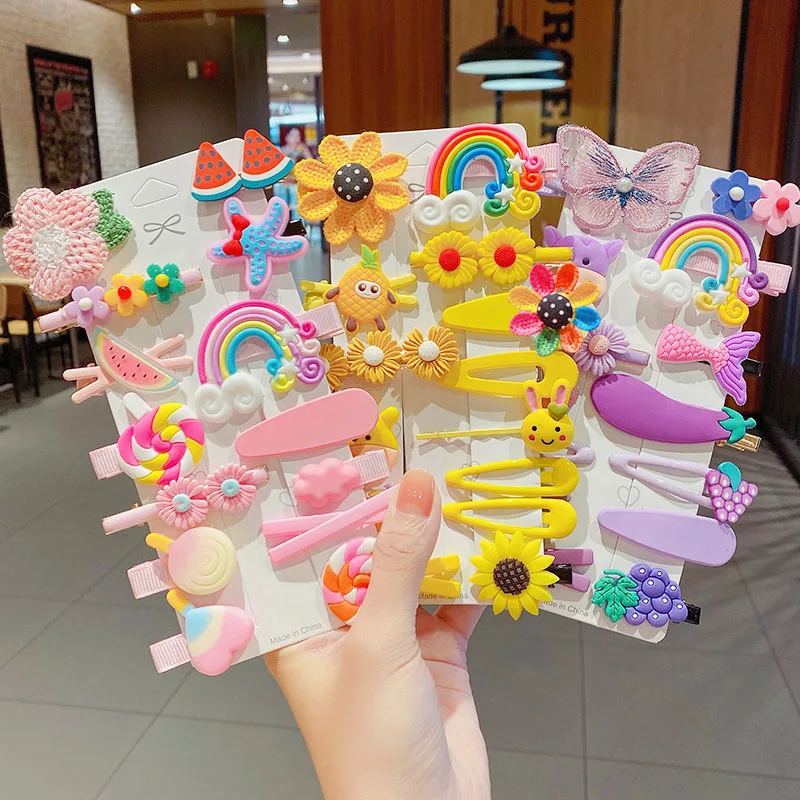10/14PCS/Set New Girls Cute Colorful Cartoon Flower Hairpins Kids Sweet Hair Clips Barrettes Headband Fashion Hair Accessories 
10/14PCS/Set New Girls Cute Colorful Cartoon Flower Hairpins Kids Sweet Hair Clips Barrettes Headband Fashion Hair Accessories