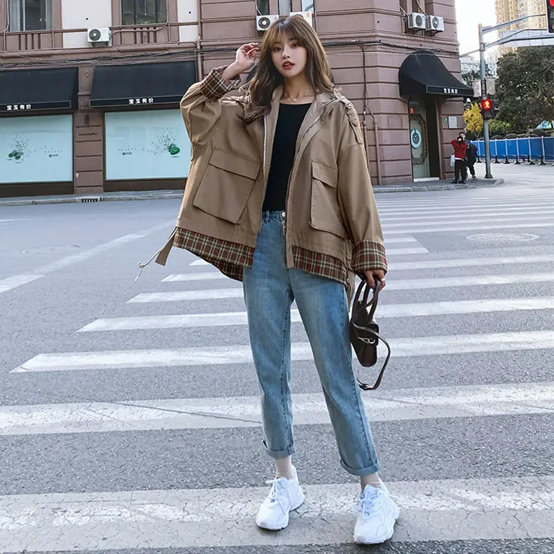 2021 autumn and winter new ladies Korean fashion Harajuku plus size loose stand collar short coat kawaii streetwear trench coat
2021 autumn and winter new ladies Korean fashion Harajuku plus size loose stand collar short coat kawaii streetwear trench coat