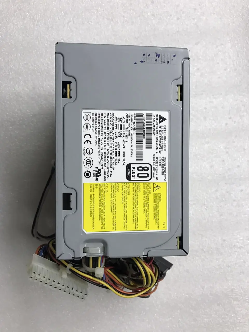 For HP Z400 original workstation power supply DPS-475CB-1 A 468930-001 480720-001
For HP Z400 original workstation power supply DPS-475CB-1 A 468930-001 480720-001