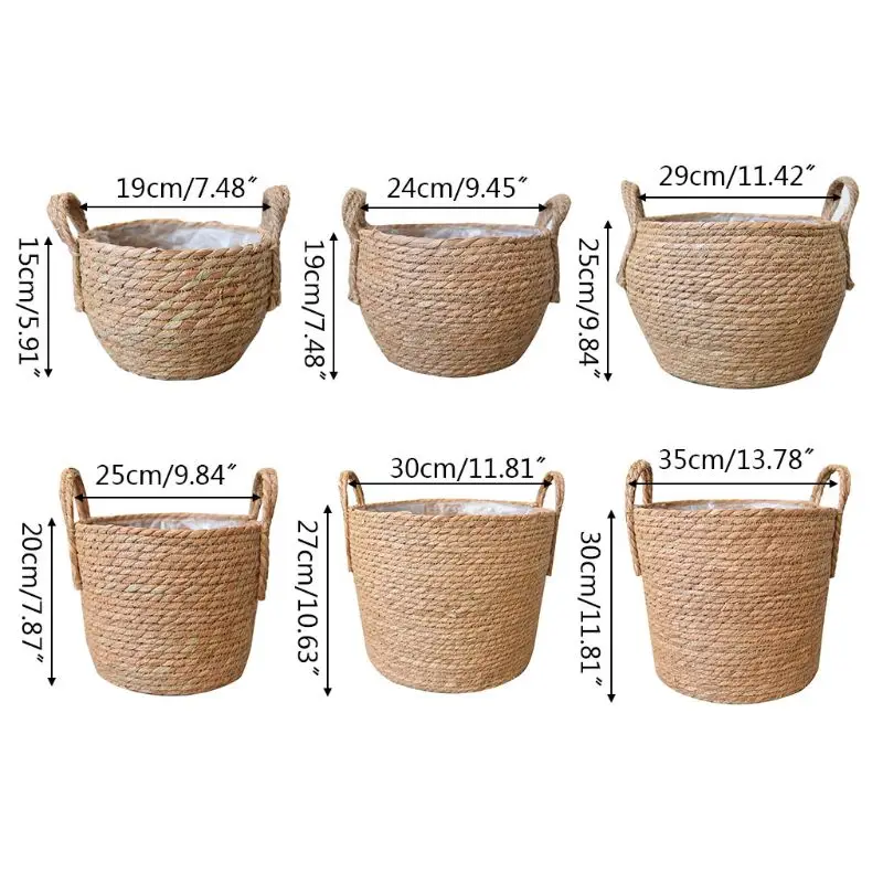 Nordic Handmade Straw Storage Basket Rattan Floor Indoor Flower Pot Planter Crafts Decoration Home Living Room Flower Basket
Nordic Handmade Straw Storage Basket Rattan Floor Indoor Flower Pot Planter Crafts Decoration Home Living Room Flower Basket