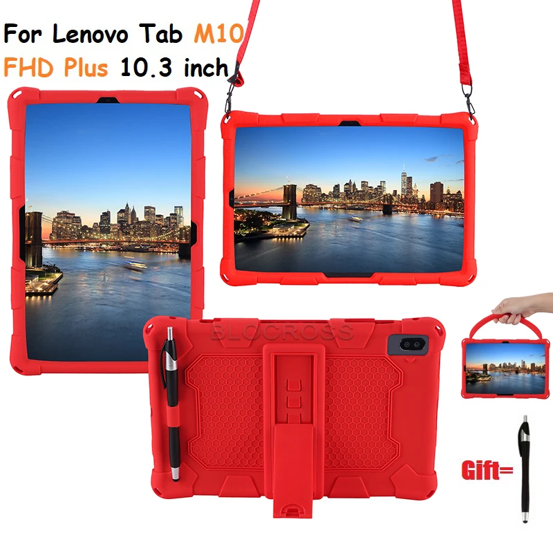 Прочный чехол для Lenovo Tab M10 Plus TB-X606X X606F, защитный противоударный детский держатель, чехол для переноски, подставка, плечевой ремень
Прочный чехол для Lenovo Tab M10 Plus TB-X606X X606F, защитный противоударный детский держатель, чехол для переноски, подставка, плечевой ремень