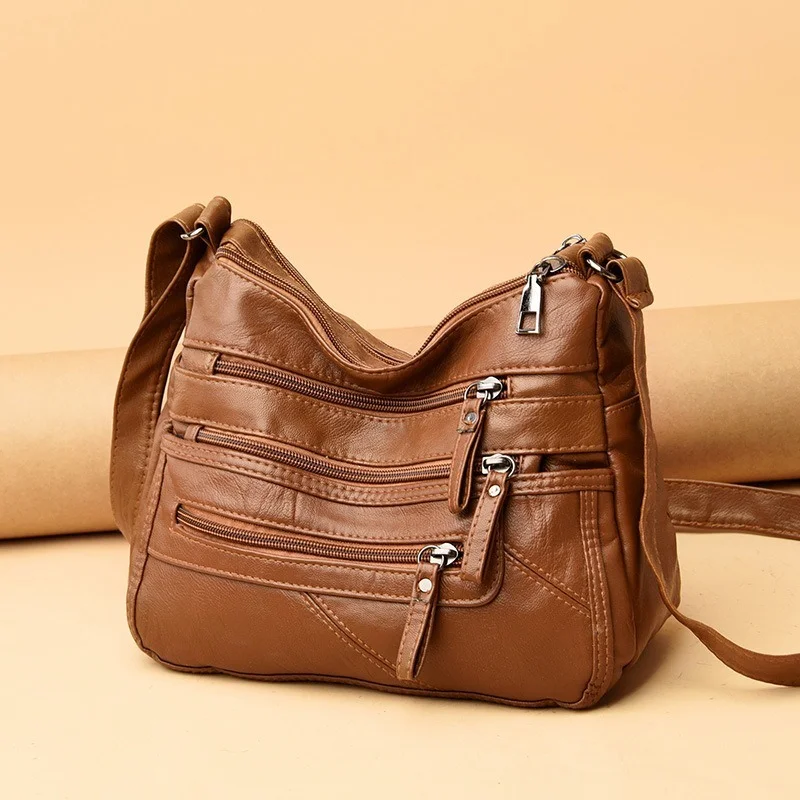 Shoulder Bag Casual Women Leisure Solid Shopping Street Messenger Bags Large Capacity Multi-zipper Dumpling Handbag Ladies
Shoulder Bag Casual Women Leisure Solid Shopping Street Messenger Bags Large Capacity Multi-zipper Dumpling Handbag Ladies