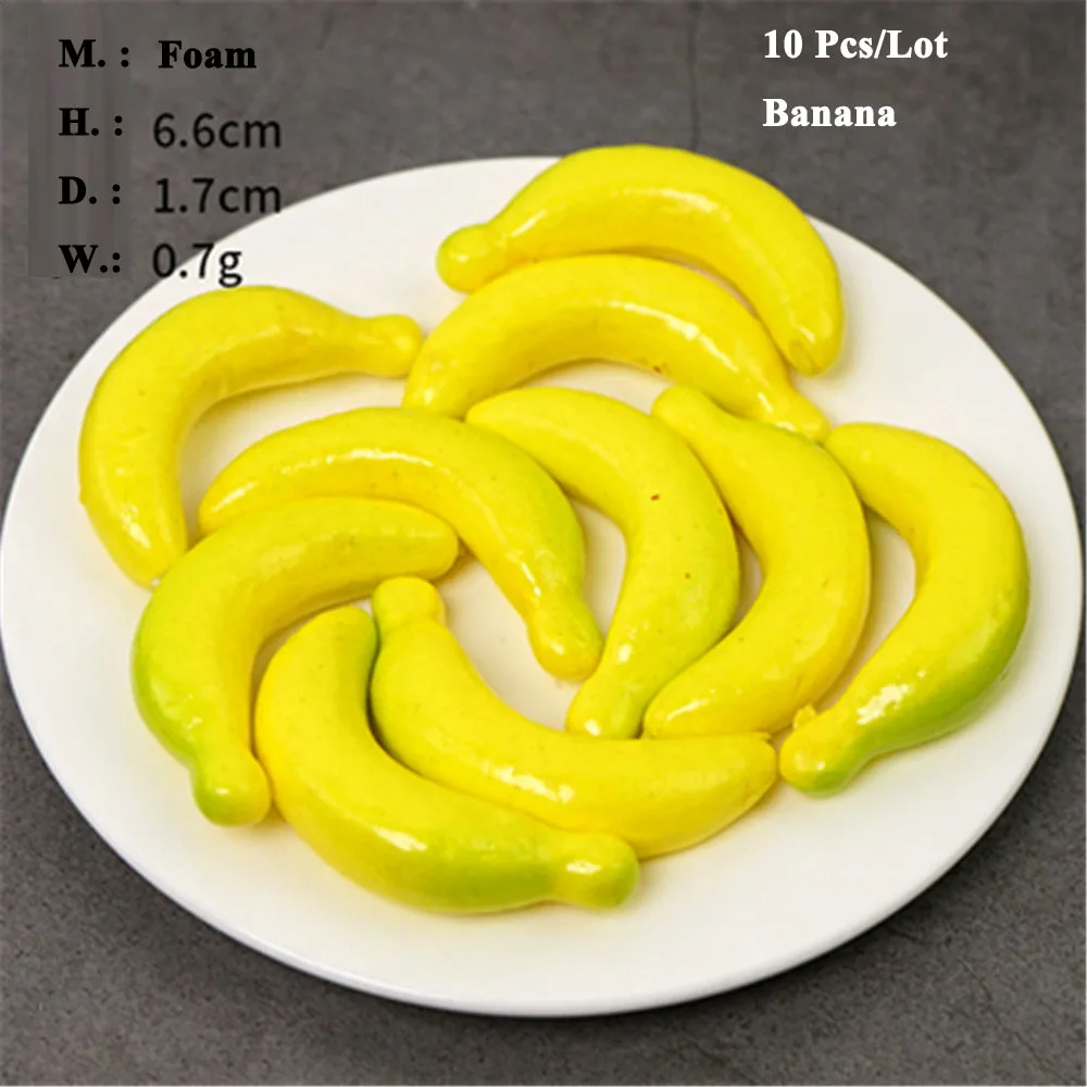 Маленькие искусственные фрукты и модель овощей наборов манго лимонный банановый
