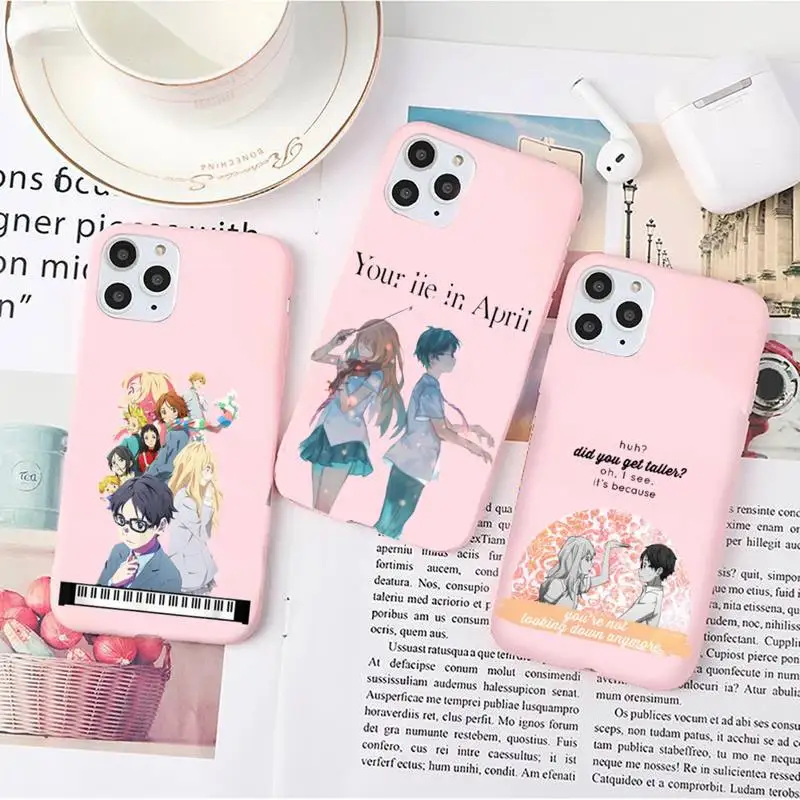 your lie in april Phone Case Pink Candy Color for iPhone 6 7 8 11 12 13 s mini pro X XS XR MAX Plus
your lie in april Phone Case Pink Candy Color for iPhone 6 7 8 11 12 13 s mini pro X XS XR MAX Plus