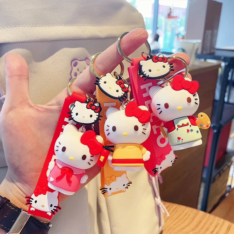 Japanese Cartoon Kitty Keychain Keyring Metal Buckle Enamel Key Chain Women Bag Pendant Accessory Gift 
Japanese Cartoon Kitty Keychain Keyring Metal Buckle Enamel Key Chain Women Bag Pendant Accessory Gift