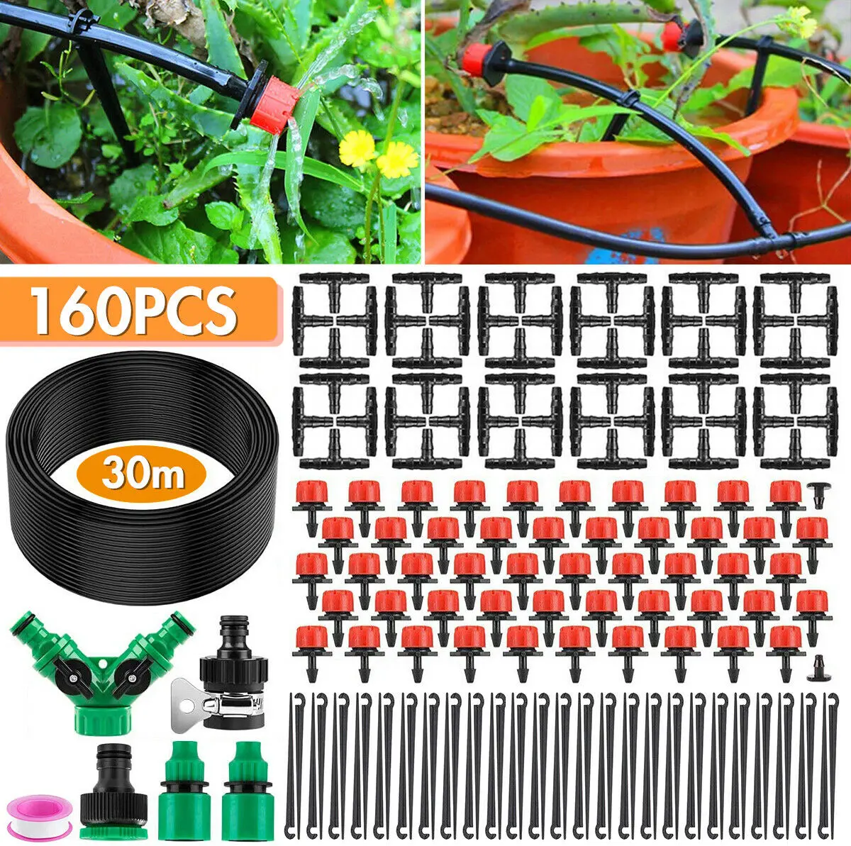 Garden Irrigation System With Timer 30m/50m Plant Watering Drip Irrigation Kits Automatic Watering Systems For Greenhouses
Garden Irrigation System With Timer 30m/50m Plant Watering Drip Irrigation Kits Automatic Watering Systems For Greenhouses