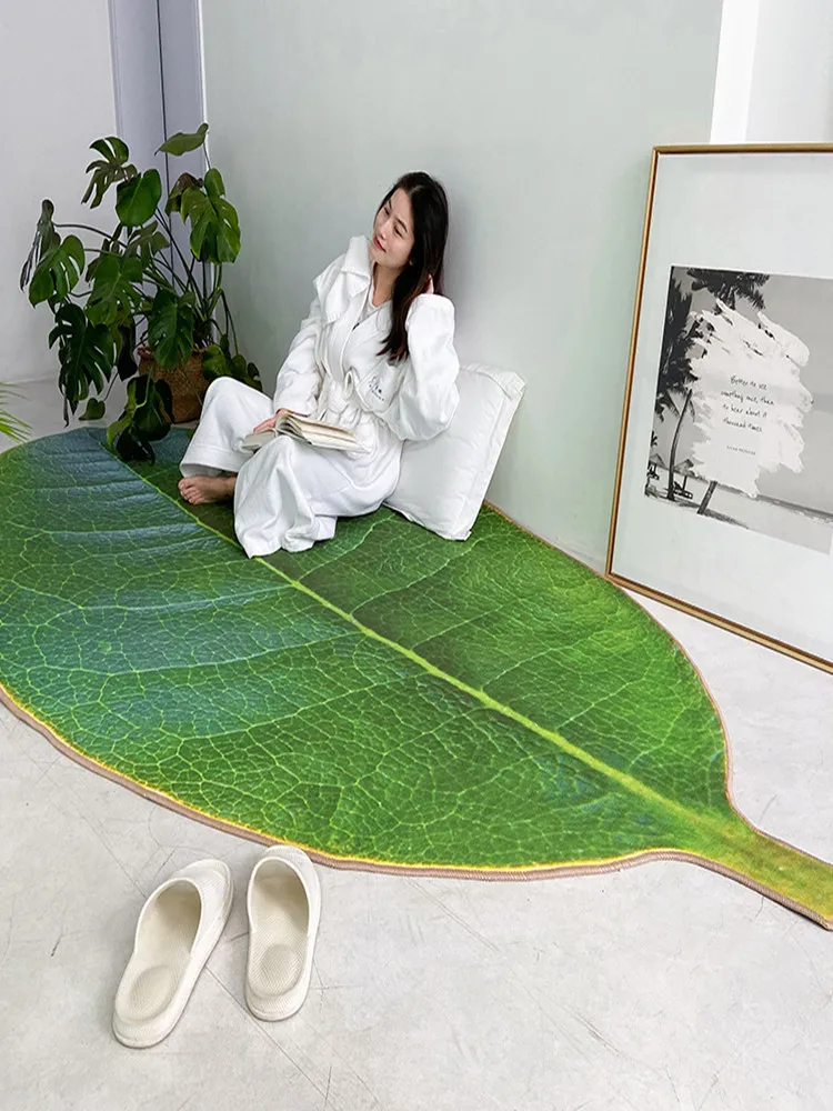 Creative Door Mat Non-slip Leaf Shape Bedroom Sofa Living Room Decoration Simple Fashion Style Entrance Geometric Carpet
Creative Door Mat Non-slip Leaf Shape Bedroom Sofa Living Room Decoration Simple Fashion Style Entrance Geometric Carpet