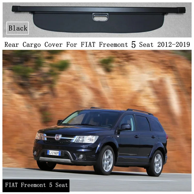 Rear Cargo Cover For FIAT Freemont 5 Seat & 7 Seat 2012-2019 Privacy Trunk Screen Security Shield Shade Black Auto Accessories 
Rear Cargo Cover For FIAT Freemont 5 Seat & 7 Seat 2012-2019 Privacy Trunk Screen Security Shield Shade Black Auto Accessories