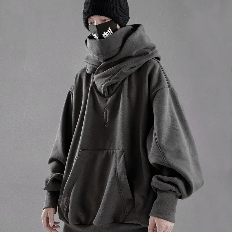 HOUZHOU Techwear Black Hoodie Hoodies Sweatshirt with Hood Baggy Harajuku Japanese Streetwear Hip Hop Autumn Turtleneck Men 
HOUZHOU Techwear Black Hoodie Hoodies Sweatshirt with Hood Baggy Harajuku Japanese Streetwear Hip Hop Autumn Turtleneck Men