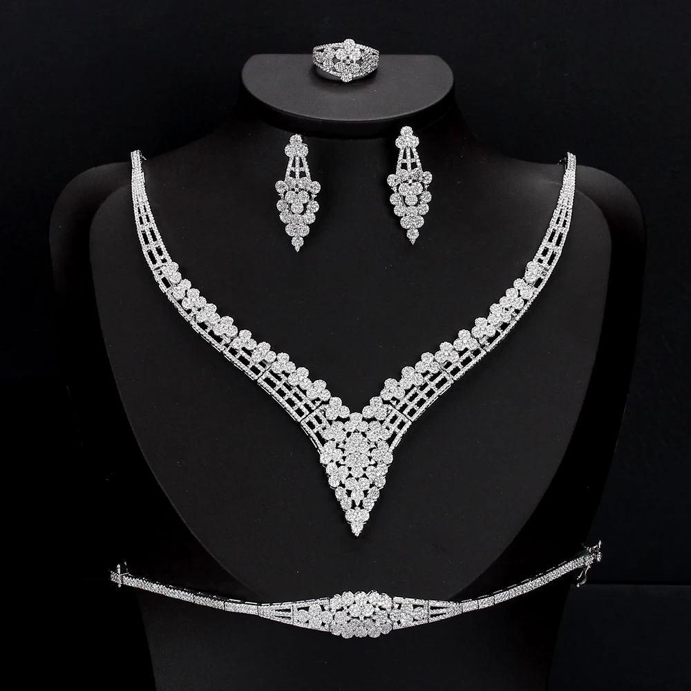TIRIM 4PCS Luxury Sets AAA Cubic Zirconia Flower Shape Jewelry for Women Wedding & Engagement Party Middle East Free Shipping
TIRIM 4PCS Luxury Sets AAA Cubic Zirconia Flower Shape Jewelry for Women Wedding & Engagement Party Middle East Free Shipping
