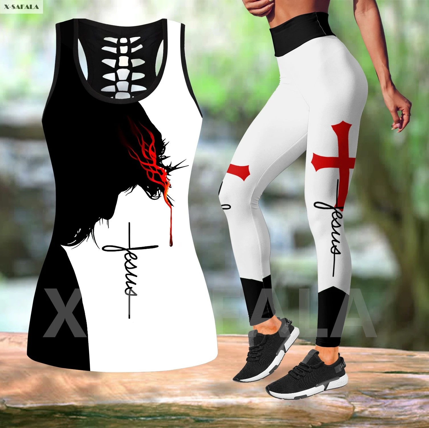 Christian God Jesus 3D Printed Women Combo Two Piece Yoga Set Vest Hollow Out Tank Top High Waist Legging Summer Casual Sport
Christian God Jesus 3D Printed Women Combo Two Piece Yoga Set Vest Hollow Out Tank Top High Waist Legging Summer Casual Sport