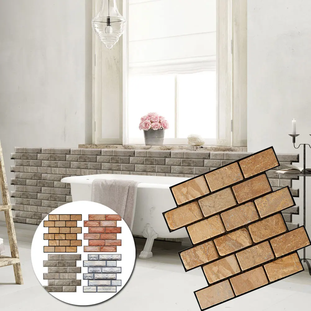 3D Tile Brick Wall Sticker Decor Waterproof Self-adhesive Waterproof Foam Panel Backdrop Decor Wall Sticker For kitchen 30x30cm
3D Tile Brick Wall Sticker Decor Waterproof Self-adhesive Waterproof Foam Panel Backdrop Decor Wall Sticker For kitchen 30x30cm