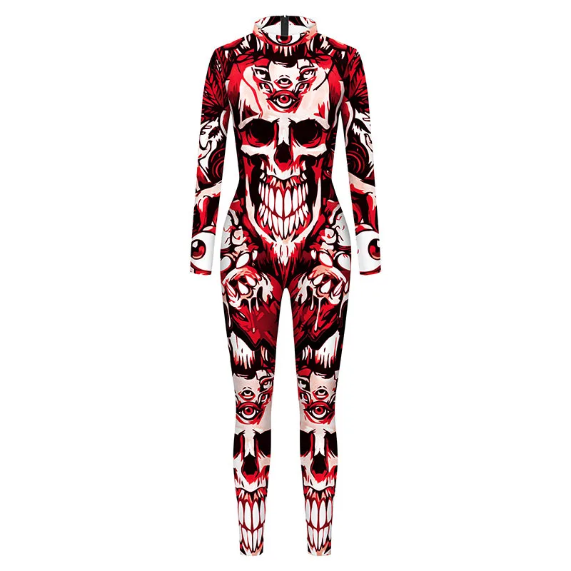 Ladies cosplay costume, Halloween skull print catsuit, sexy Halloween, horror costume
Ladies cosplay costume, Halloween skull print catsuit, sexy Halloween, horror costume
