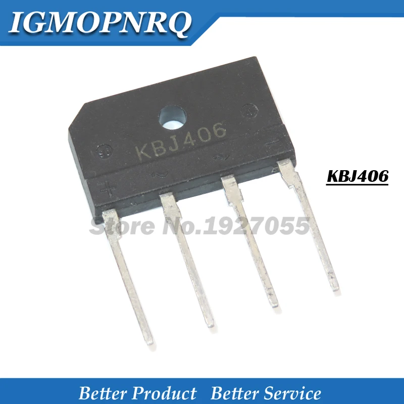 3 шт. KBJ406G KBJ406 ZIP J406G 4A 600V DIP4 свая выпрямителя моста|Выпрямители| |