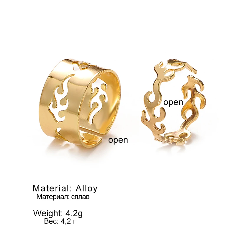 ZOVOLI Trendy Gold Flame Rings For Women Men Lover Couple Rings Set Friendship Engagement Wedding Open Rings 2021 Jewelry
ZOVOLI Trendy Gold Flame Rings For Women Men Lover Couple Rings Set Friendship Engagement Wedding Open Rings 2021 Jewelry