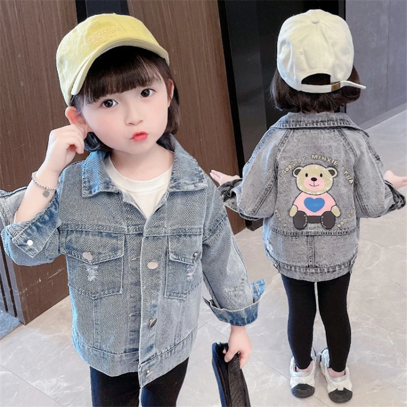 Bear Jean Spring Autumn Coat Girls Kids Outerwear Teenage Top Children Clothes Costume Evening Party High Quality
Bear Jean Spring Autumn Coat Girls Kids Outerwear Teenage Top Children Clothes Costume Evening Party High Quality