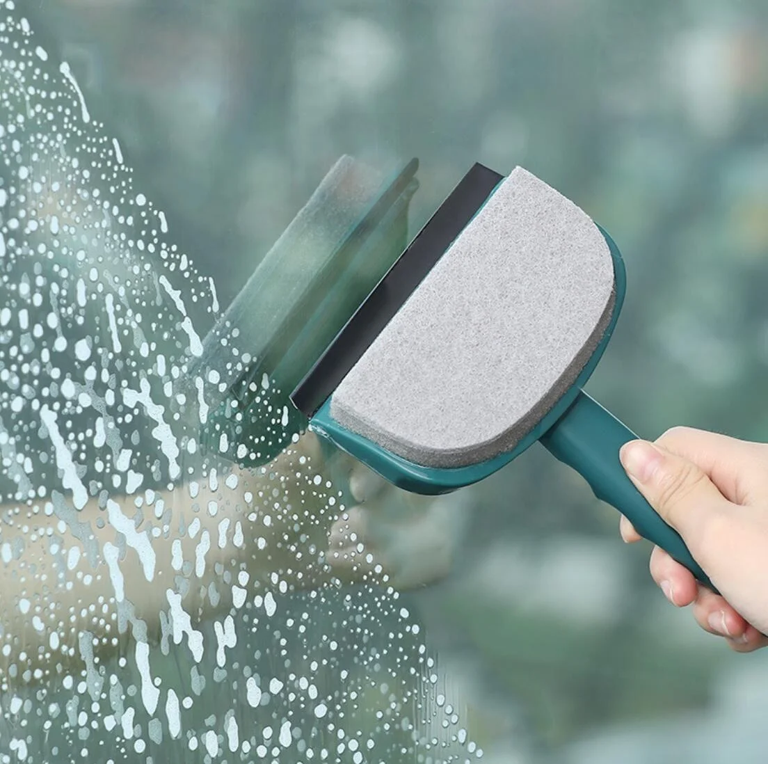 Window Cleaner Toilet and Bathroom Wiper, Wall Clean Brush Double-sided Glass Mirror Wiper Bathroom Cleaning Tools
Window Cleaner Toilet and Bathroom Wiper, Wall Clean Brush Double-sided Glass Mirror Wiper Bathroom Cleaning Tools