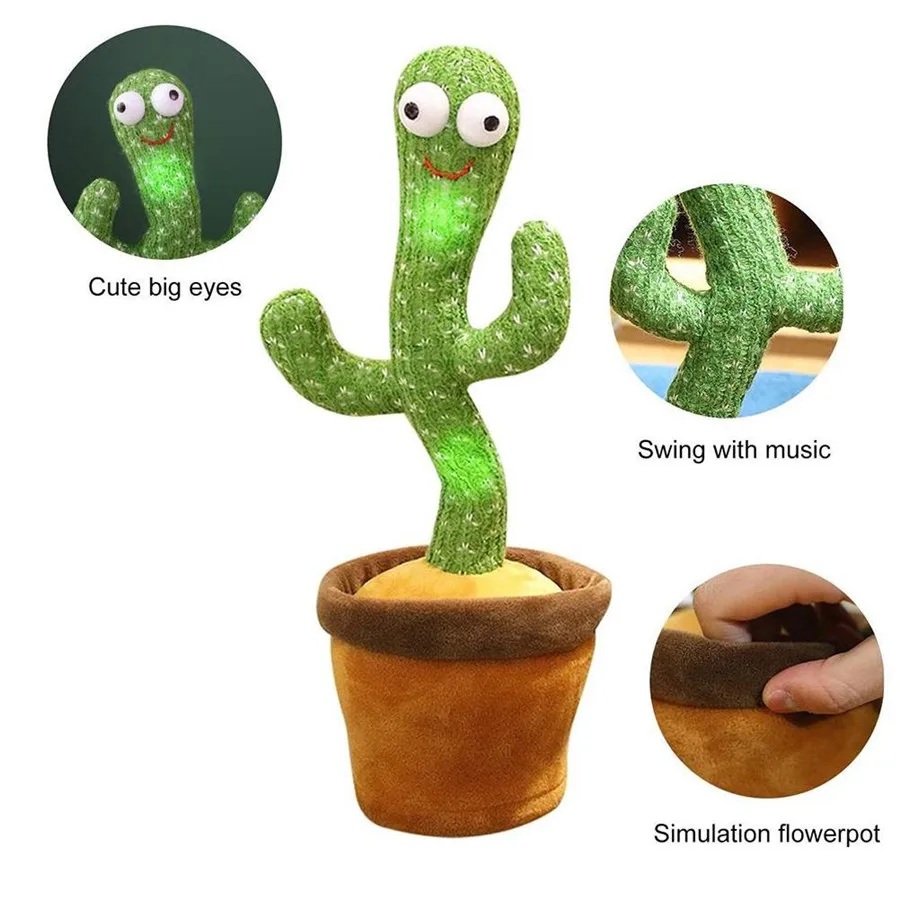 Cute Talking Cactus Figurine Toy Recording Repetition Toy Kawaii Cactus Toy Children’s Educational Gift Toy Qingwu Cactus
Cute Talking Cactus Figurine Toy Recording Repetition Toy Kawaii Cactus Toy Children’s Educational Gift Toy Qingwu Cactus