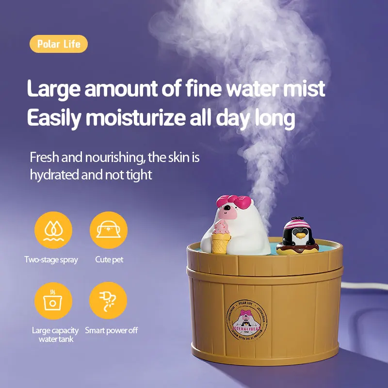 Polar Species Home Mini Plug-in Household Small Moisturizing Aromatherapy Cute Cartoon Animal Living Room Decoration Humidifier
Polar Species Home Mini Plug-in Household Small Moisturizing Aromatherapy Cute Cartoon Animal Living Room Decoration Humidifier