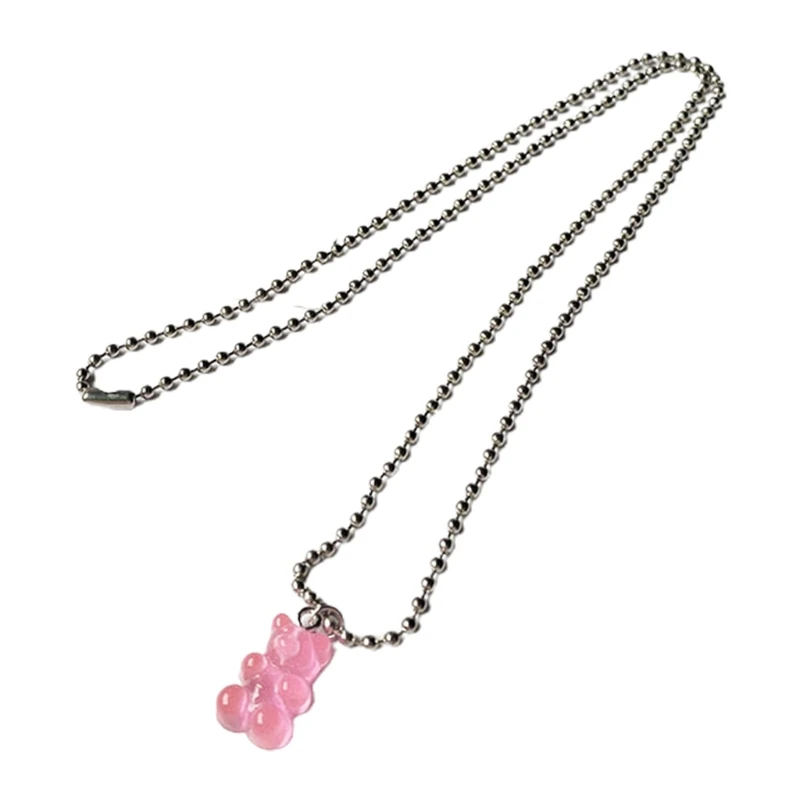 Gummy Bear Necklace Resin Candy Color Cartoon Pendant Chain for Women Girls Jewelry Gifts 45BC
Gummy Bear Necklace Resin Candy Color Cartoon Pendant Chain for Women Girls Jewelry Gifts 45BC