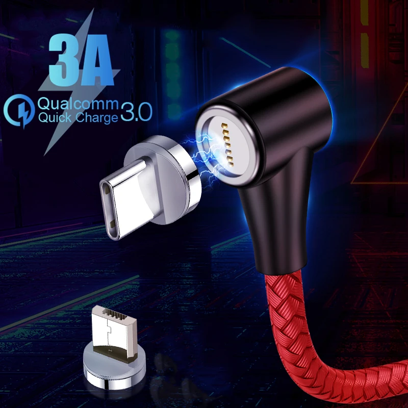 3A Magnetic Cable Micro USB Type C Adapter Cord 90 Degree Elbow Fast Charger LED Data Cable For iPhone 11 Samsung Magnet Charger
3A Magnetic Cable Micro USB Type C Adapter Cord 90 Degree Elbow Fast Charger LED Data Cable For iPhone 11 Samsung Magnet Charger