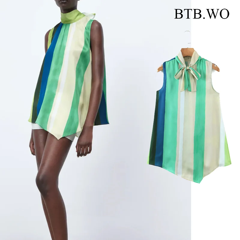 BTB.WO Za Женская блузка 2021 Модные женские рубашки с принтом без рукавов Повседневная офисная ретро модная женская рубашка 
BTB.WO Za Женская блузка 2021 Модные женские рубашки с принтом без рукавов Повседневная офисная ретро модная женская рубашка