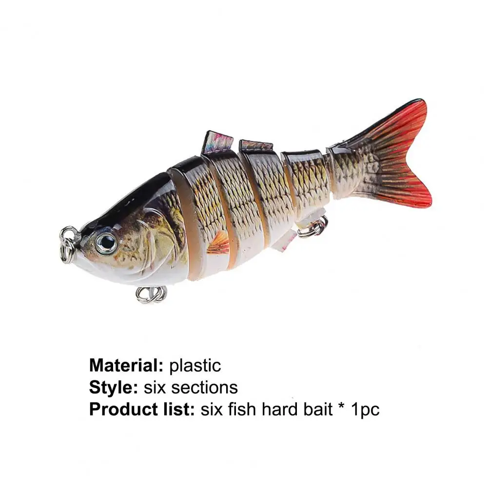 10cm 17g Fishing Lure 6 Segment Attractive Plastic Strong Anti-Oxidant Simulation Multi Jointed Hard Bait for Fishing Lover
10cm 17g Fishing Lure 6 Segment Attractive Plastic Strong Anti-Oxidant Simulation Multi Jointed Hard Bait for Fishing Lover