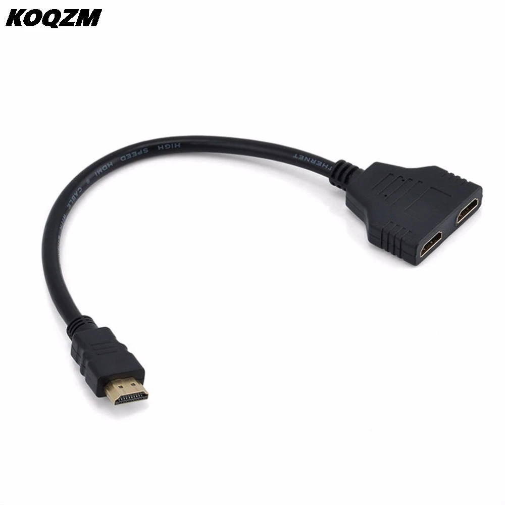 JETTING 2 Dual Port Y Splitter 1080P HDMI v1.4 Male to Double Female Adapter Cable 1 In 2 Out HDMI Converter Connect Cable Cord
JETTING 2 Dual Port Y Splitter 1080P HDMI v1.4 Male to Double Female Adapter Cable 1 In 2 Out HDMI Converter Connect Cable Cord