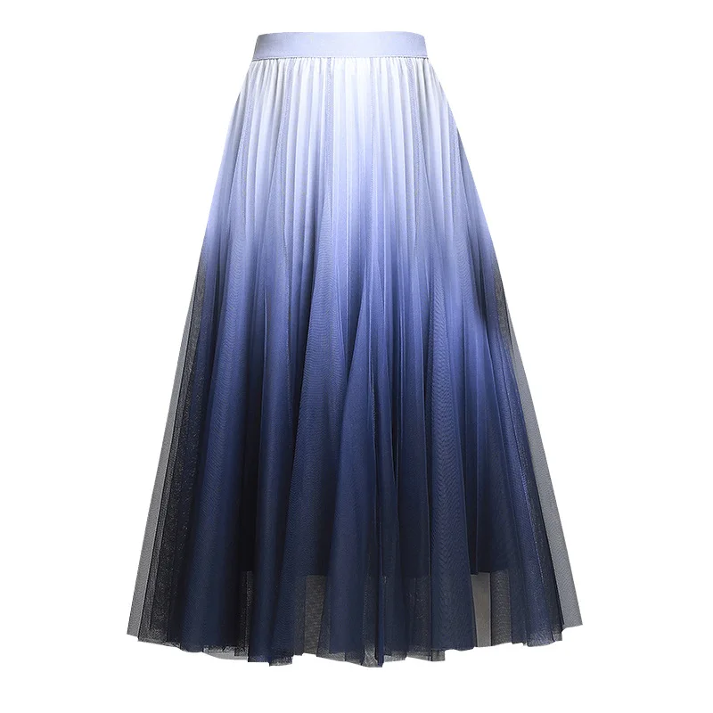 Spring Women'S Skirts 2021 New Gradient Mesh Skirts Korean Version Of High Waist Slim Pleated Skirt
Spring Women'S Skirts 2021 New Gradient Mesh Skirts Korean Version Of High Waist Slim Pleated Skirt