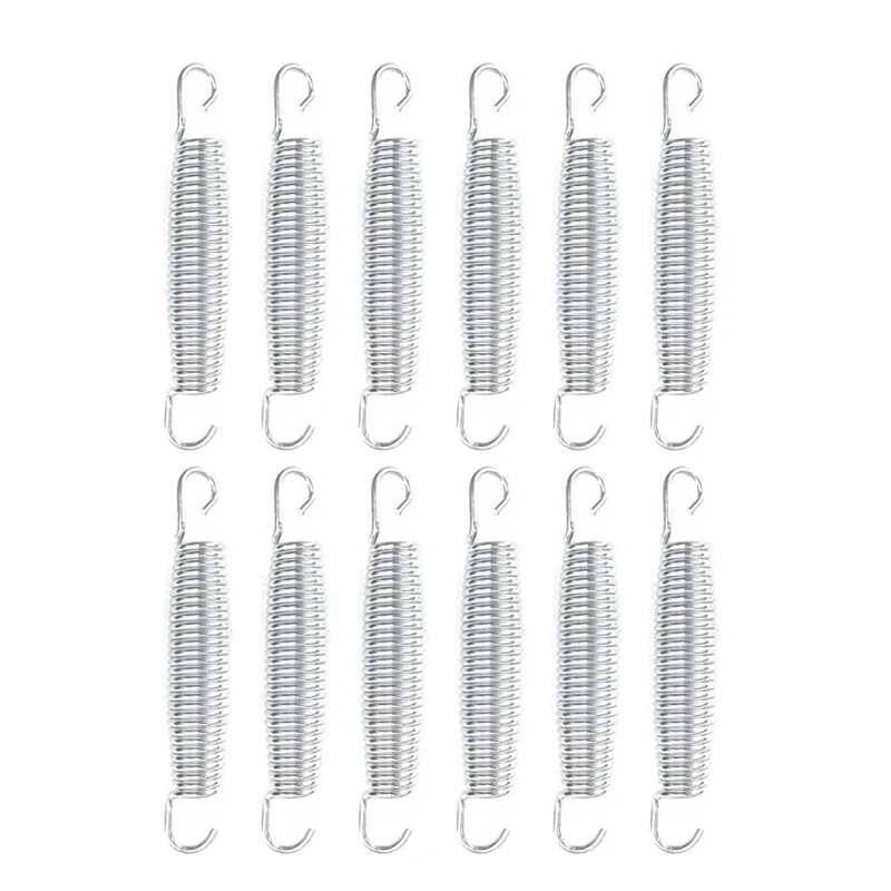12Pcs Trampoline Springs Heavy Duty Galvanized Steel Trampoline Spring Replacement Kit 165mm
12Pcs Trampoline Springs Heavy Duty Galvanized Steel Trampoline Spring Replacement Kit 165mm